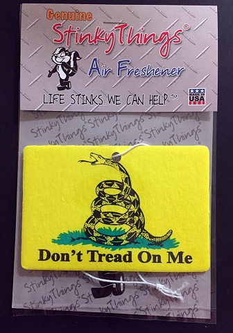 Don't Tread On Me Gadsden Flag Air Freshener - Click Image to Close